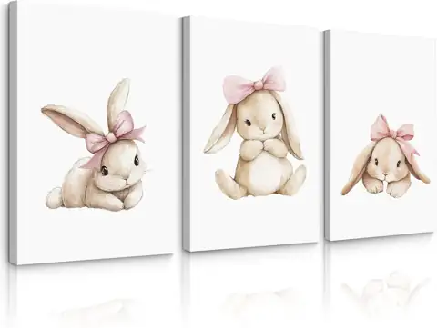 Lhoiplme Nursery Bunny Wall Art… — Photo 1