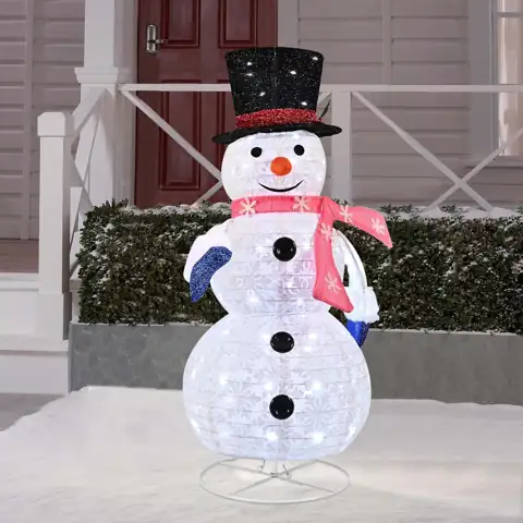 Kemooie 3FT Lighted Snowman Decoration,… — Photo 1