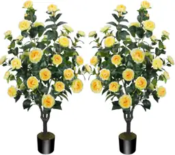 2 Pack 43.3"/3.6FT Artificial Camellia… — Photo 1