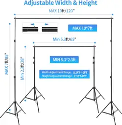 10x7 ft Photo Backdrop Stand… — Photo 2