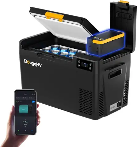 BougeRV Car Refrigerator with 240Wh… — Photo 1