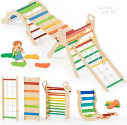 BlueWood 10-in-1 Pikler Triangle Set,… — Photo 1
