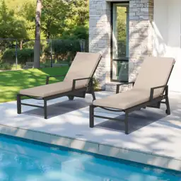 Crestlive Chaise Lounge Cushions Outdoor… — Photo 1