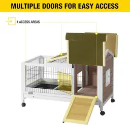 Aivituvin Rabbit Hutch Indoor/Outdoor Cage… — Photo 2