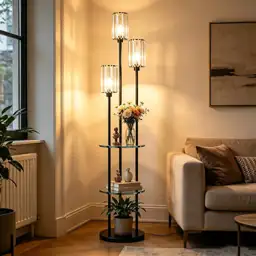 Crystal Standing Floor Lamp with… — Photo 1