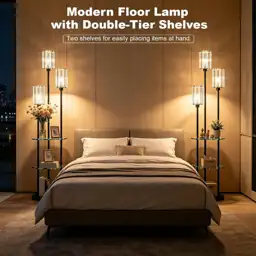 Crystal Standing Floor Lamp with… — Photo 2