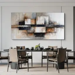 Geometric Beige & Black Wall… — Photo 2