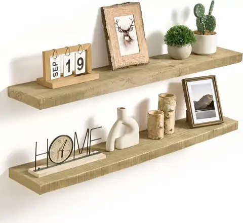 Axeman 40Inch Rustic Floating Shelves… — Photo 1