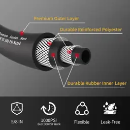 Heavy Duty Garden Hose 200ft… — Photo 2