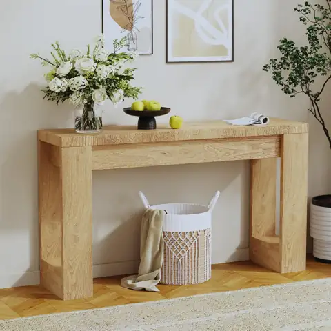 47" Console Table, Farmhouse Entryway… — Photo 1