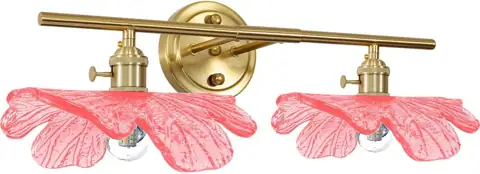 Pink Glass Wall Sconce Light… — Photo 1