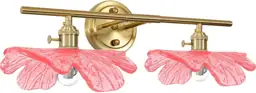 Pink Glass Wall Sconce Light… — Photo 1