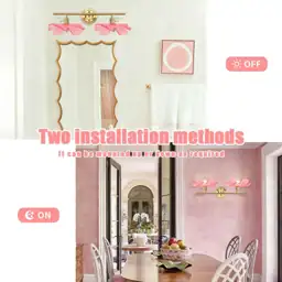 Pink Glass Wall Sconce Light… — Photo 2