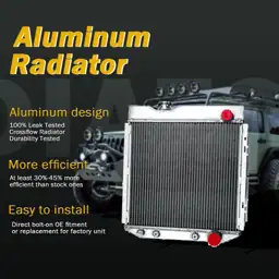 Radiator 3-Row Aluminum 1960-66 Ford… — Photo 2