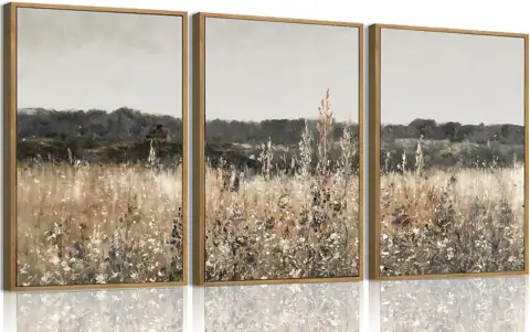 Framed 3 Piece Vintage Wall… — Photo 1