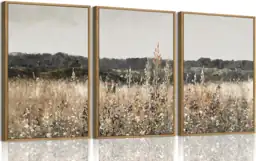 Framed 3 Piece Vintage Wall… — Photo 1