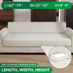 OHSIO Couch Cushion Covers, Thick… — Photo 2