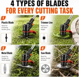 Cordless Weed Wacker, 21V Stringless… — Photo 2