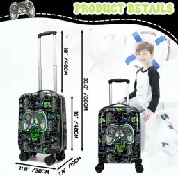 Kids Boy's Hardside Luggage Set… — Photo 2