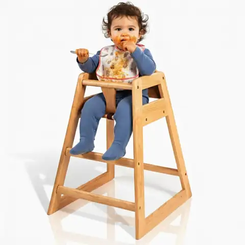 LA Baby Wooden High Chair… — Photo 1