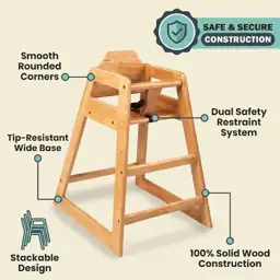 LA Baby Wooden High Chair… — Photo 2