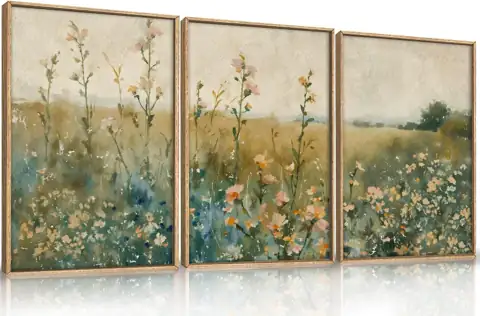 HLNIUC Vintage Watercolor Wildflower Landscape… — Photo 1