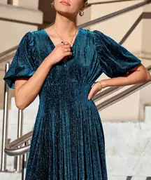 Maxigerui Women's Velvet Maxi Dress… — Photo 2