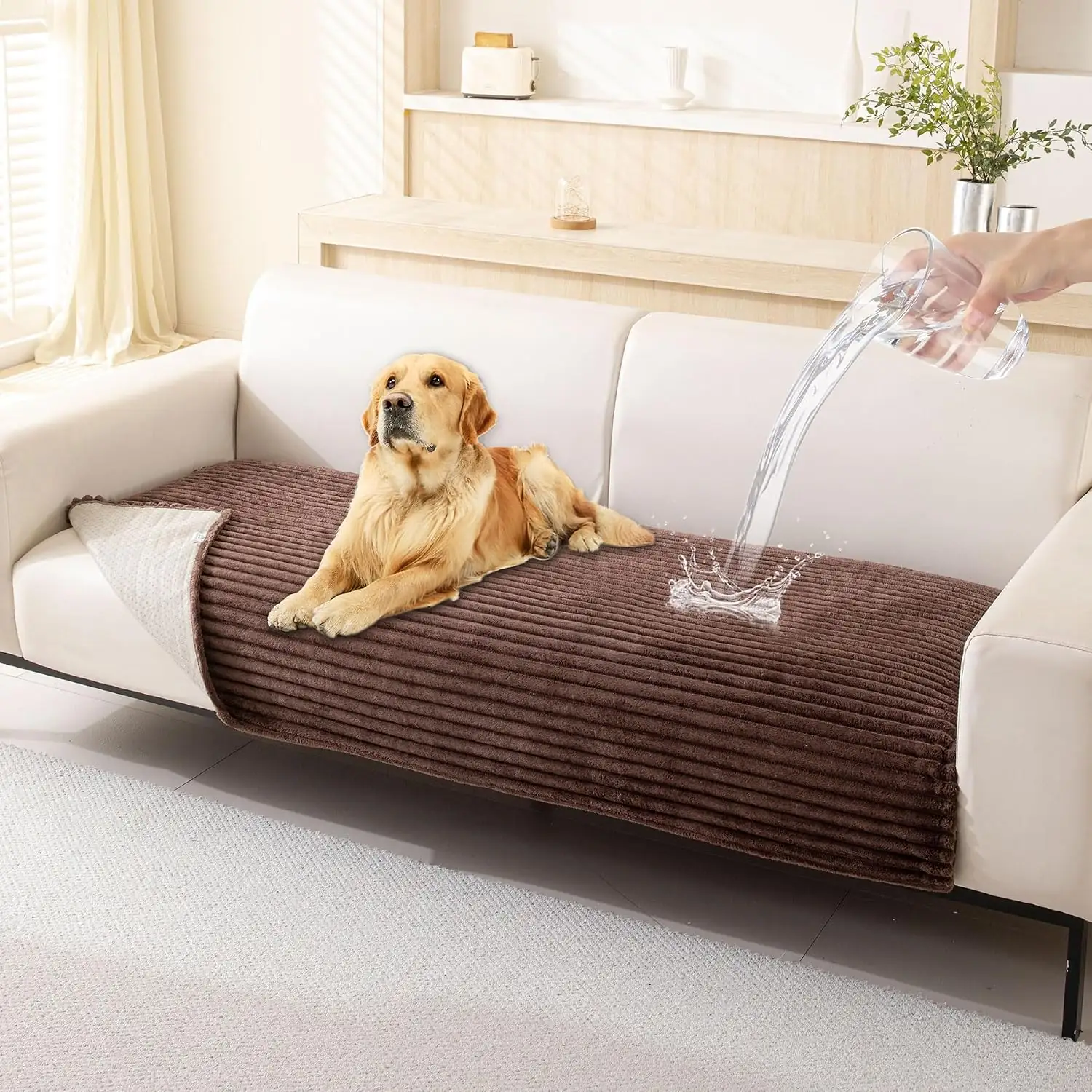 HAOMAIJIA Waterproof Dog Couch Cover,… — Photo 1