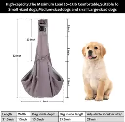 OWNPETS Pet Sling Carrier, Safe,… — Photo 2