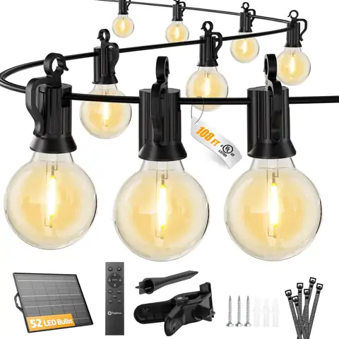 Brightown 108FT 52LED Solar String… — Photo 1