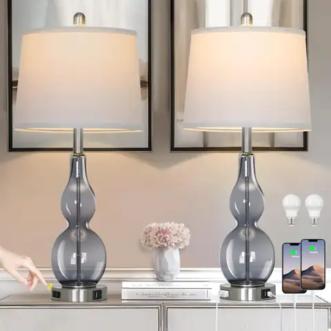 Rinweey 27.5" Gray Clear Glass… — Photo 1