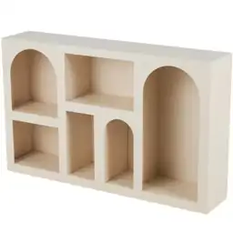 Metal Stationary Cream Geometric Shelving… — Photo 1