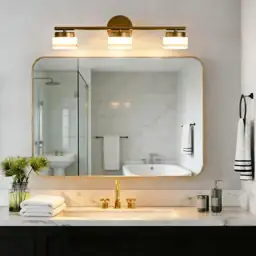 Modern Gold 3-Light LED Bathroom… — Photo 2