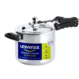 Universal 6.3 Qt / 6 L Pressure Cooker for 7 Servings, Safety Systems ...