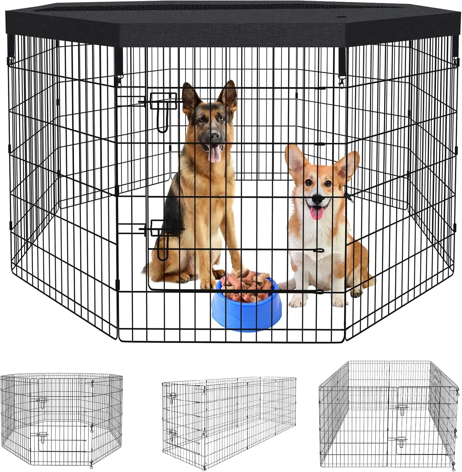 36"H Dog Playpen with Top… — Photo 1