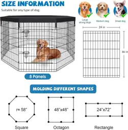 36"H Dog Playpen with Top… — Photo 2