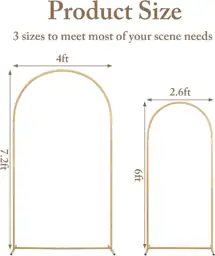 Toolterritary Metal Arch Backdrop Stand… — Photo 2