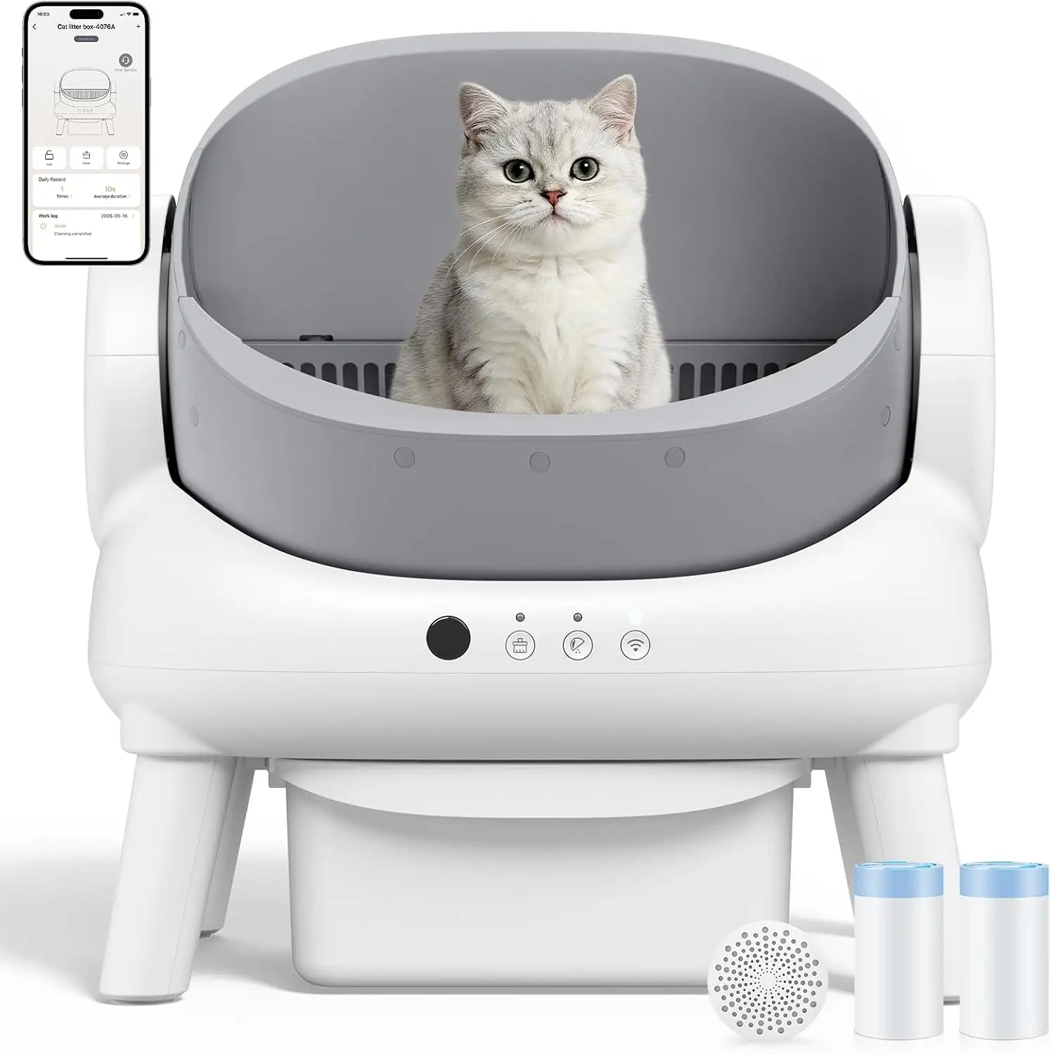 Automatic Litter Box,Open Top Self… — Photo 1