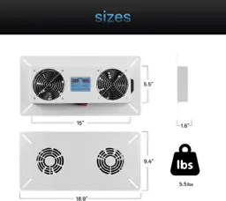 240 CFM Crawlspace Vent Fan,… — Photo 2