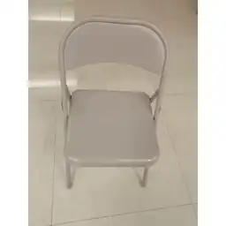 Steel Folding Chair-Beige (Qty 8) — Photo 1