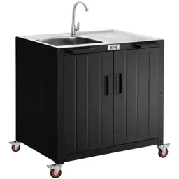 FEASTO Black Movable Grill Cart… — Photo 1