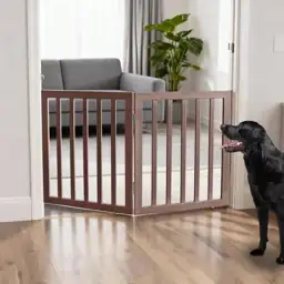 ZJSF Freestanding Indoor Dog Gate,… — Photo 1