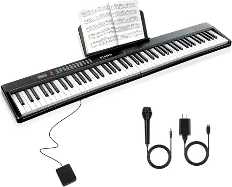 88 Key SEMI-Weighted Keyboard Piano… — Photo 1