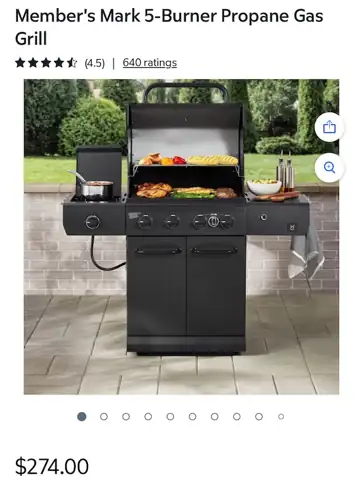 Member's Mark 5-Burner Propane Gas… — Photo 1