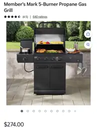 Member's Mark 5-Burner Propane Gas… — Photo 1