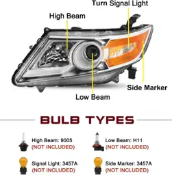 Honda Odyssey Halogen Headlight 2011-2017… — Photo 2
