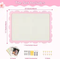 Scalloped Linen Pin Board 18x24,… — Photo 2