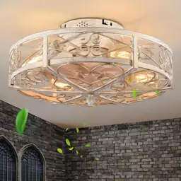 20" Caged Ceiling Fan with… — Photo 1