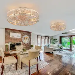 20" Caged Ceiling Fan with… — Photo 2