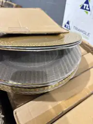 Gold Charger Plates Bulk 100Pcs,… — Photo 3